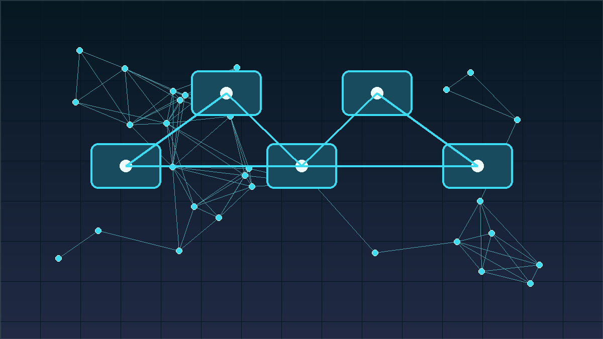 Decentralized Nostr relay network illustration