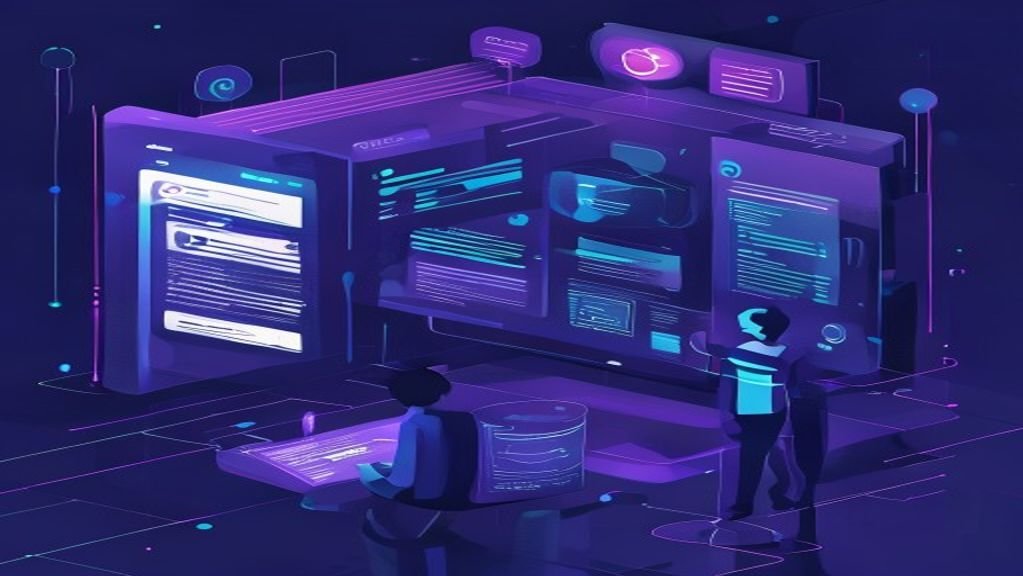Illustration of an AI answer layer sitting between a searcher and independent websites
