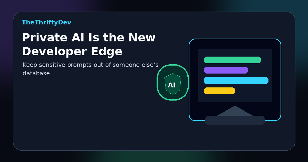 Private AI developer edge hero image