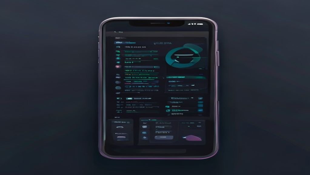 Illustration of an Android phone running terminal commands for private search experimentation