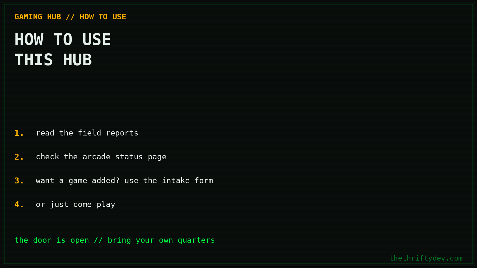 gaming 04 howto