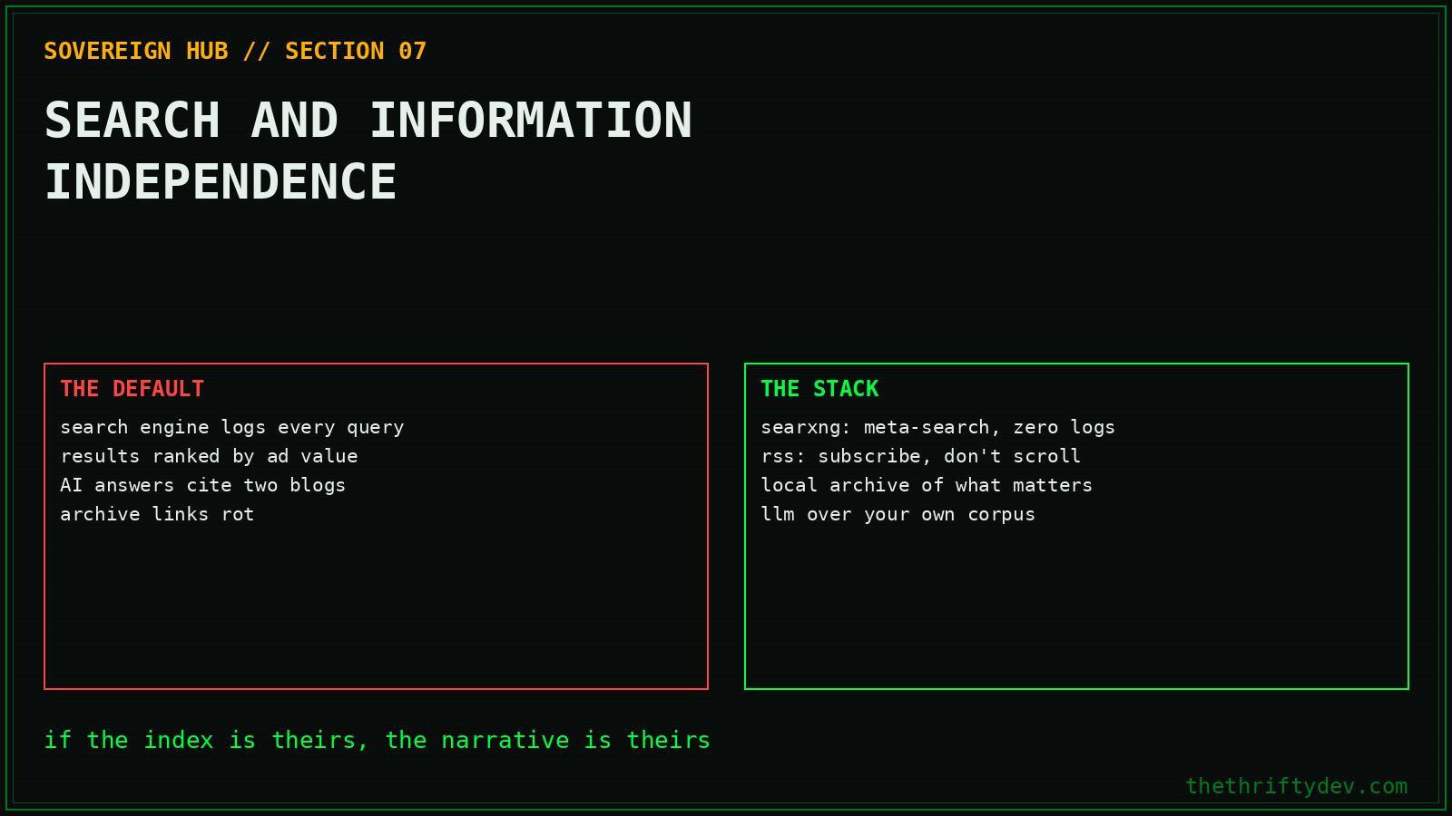 sovereign 07 search
